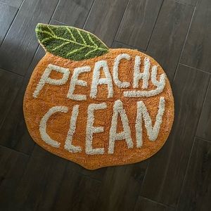 Urban Outfitters Peachy Clean shower curtain and bath mat